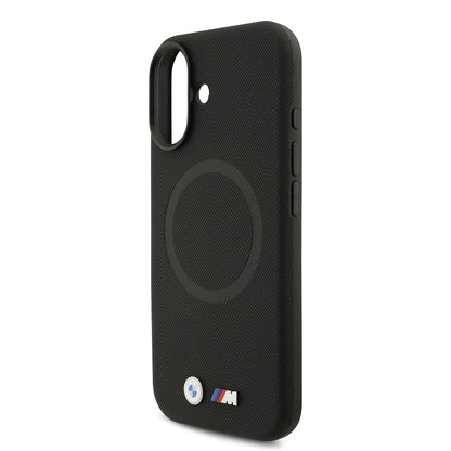 iPhone 17 Kılıf BMW Orjinal Lisanslı M-safe Şarj Özellikli Metal Logolu Delikli M Dizayn Deri Kılıf