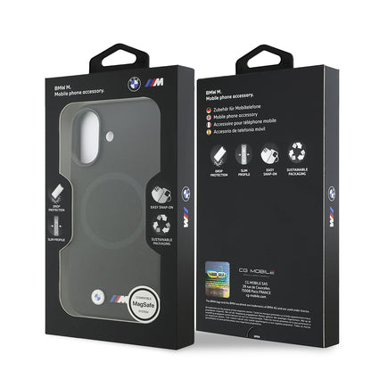 iPhone 17 Kılıf BMW Orjinal Lisanslı M-safe Şarj Özellikli Metal Logolu Delikli M Dizayn Deri Kılıf