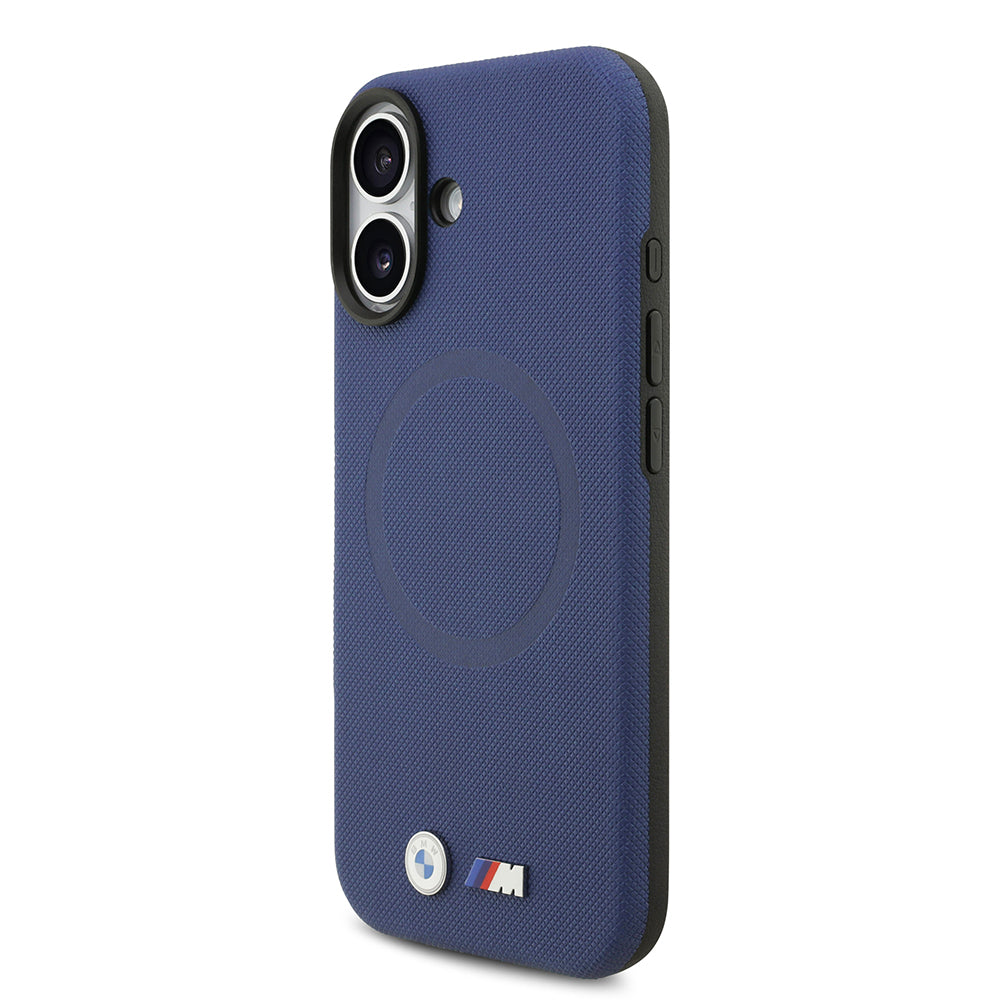 iPhone 17 Kılıf BMW Orjinal Lisanslı M-safe Şarj Özellikli Metal Logolu Delikli M Dizayn Deri Kılıf