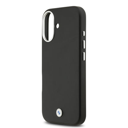 Apple iPhone 17 Kılıf BMW Orjinal Lisanslı M-safe Şarj Özellikli Metal Logolu Tam Kaplama Deri Kapak