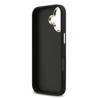 Apple iPhone 17 Kılıf Guess Orjinal Lisanslı 4G Büyük Metal Kamera Çerçeveli ve Logolu Glitter Kapak Gold