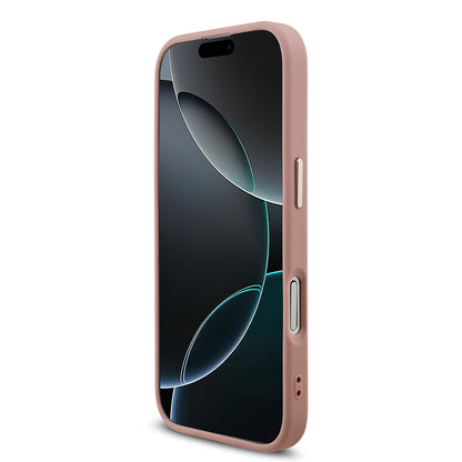 iPhone 17 Kılıf Guess Orjinal Lisanslı 4G Büyük Metal Kamera Çerçeveli ve Logolu Glitter Kılıf