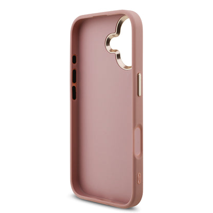 iPhone 17 Kılıf Guess Orjinal Lisanslı 4G Büyük Metal Kamera Çerçeveli ve Logolu Glitter Kılıf