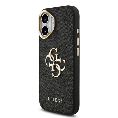 iPhone 17 Kılıf Guess Orjinal Lisanslı 4G Büyük Metal Logolu Kalın Askılı Kılıf