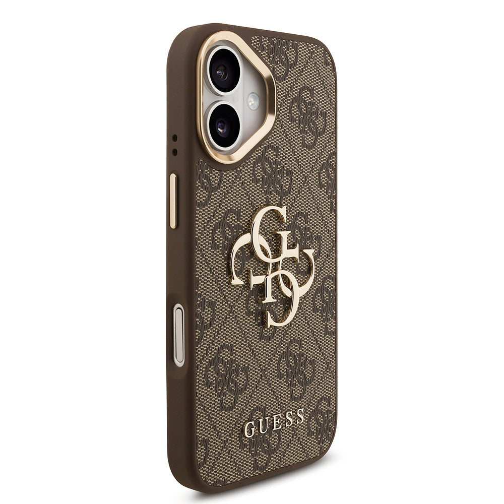 iPhone 17 Kılıf Guess Orjinal Lisanslı 4G Büyük Metal Logolu Kalın Askılı Kılıf