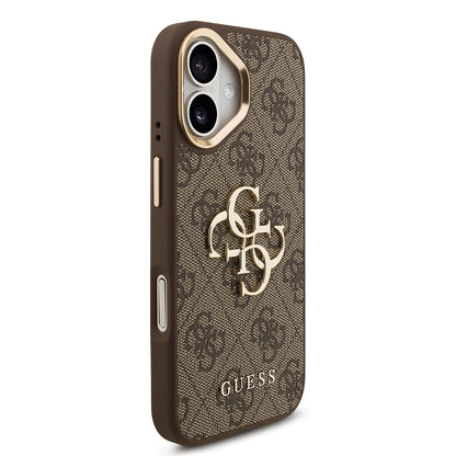 iPhone 17 Kılıf Guess Orjinal Lisanslı 4G Büyük Metal Logolu Kalın Askılı Kılıf