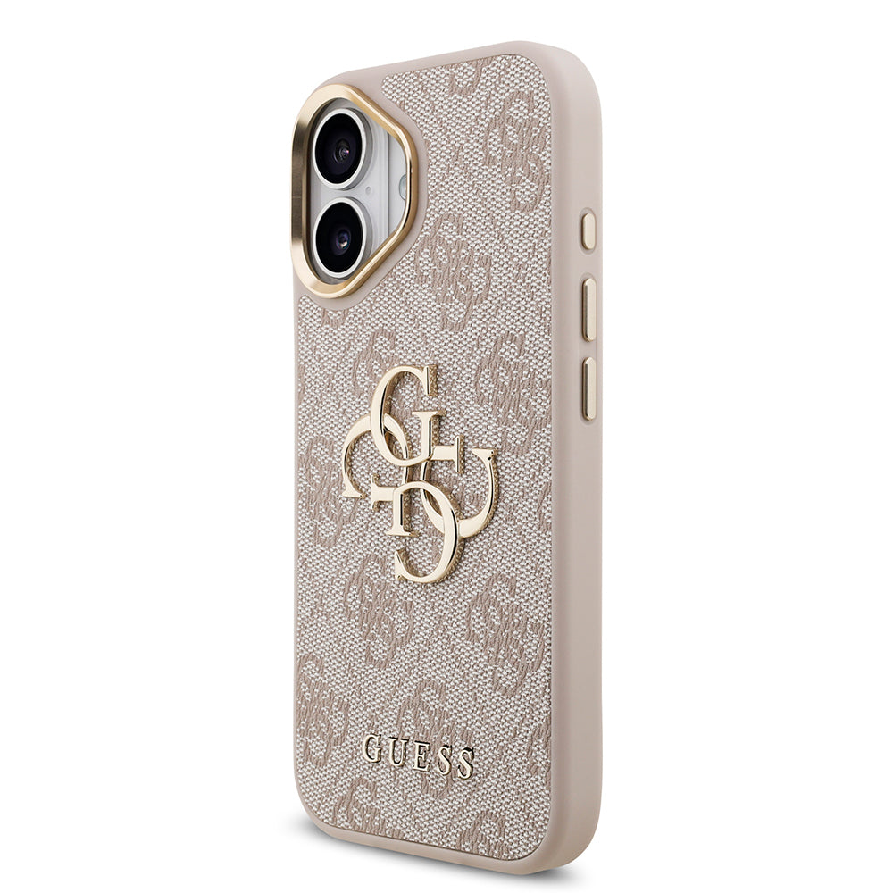 iPhone 17 Kılıf Guess Orjinal Lisanslı 4G Büyük Metal Logolu Kalın Askılı Kılıf