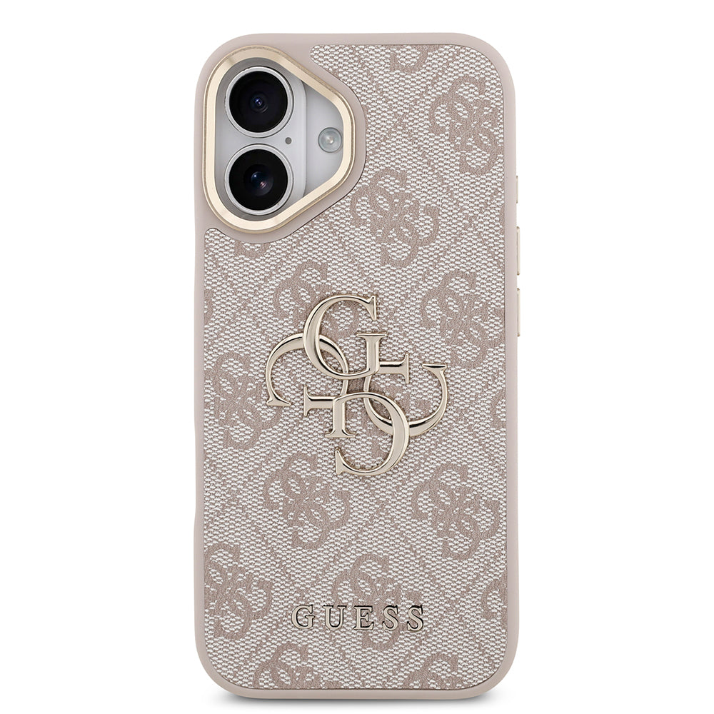 iPhone 17 Kılıf Guess Orjinal Lisanslı 4G Büyük Metal Logolu Kalın Askılı Kılıf