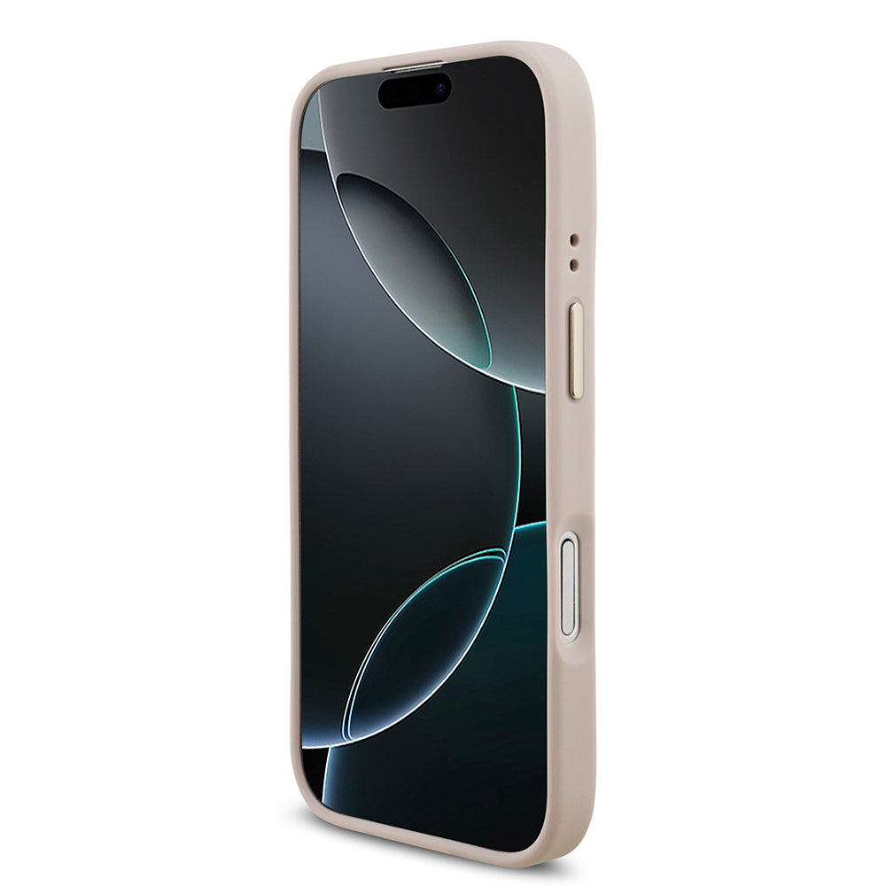 iPhone 17 Kılıf Guess Orjinal Lisanslı 4G Büyük Metal Logolu Kalın Askılı Kılıf