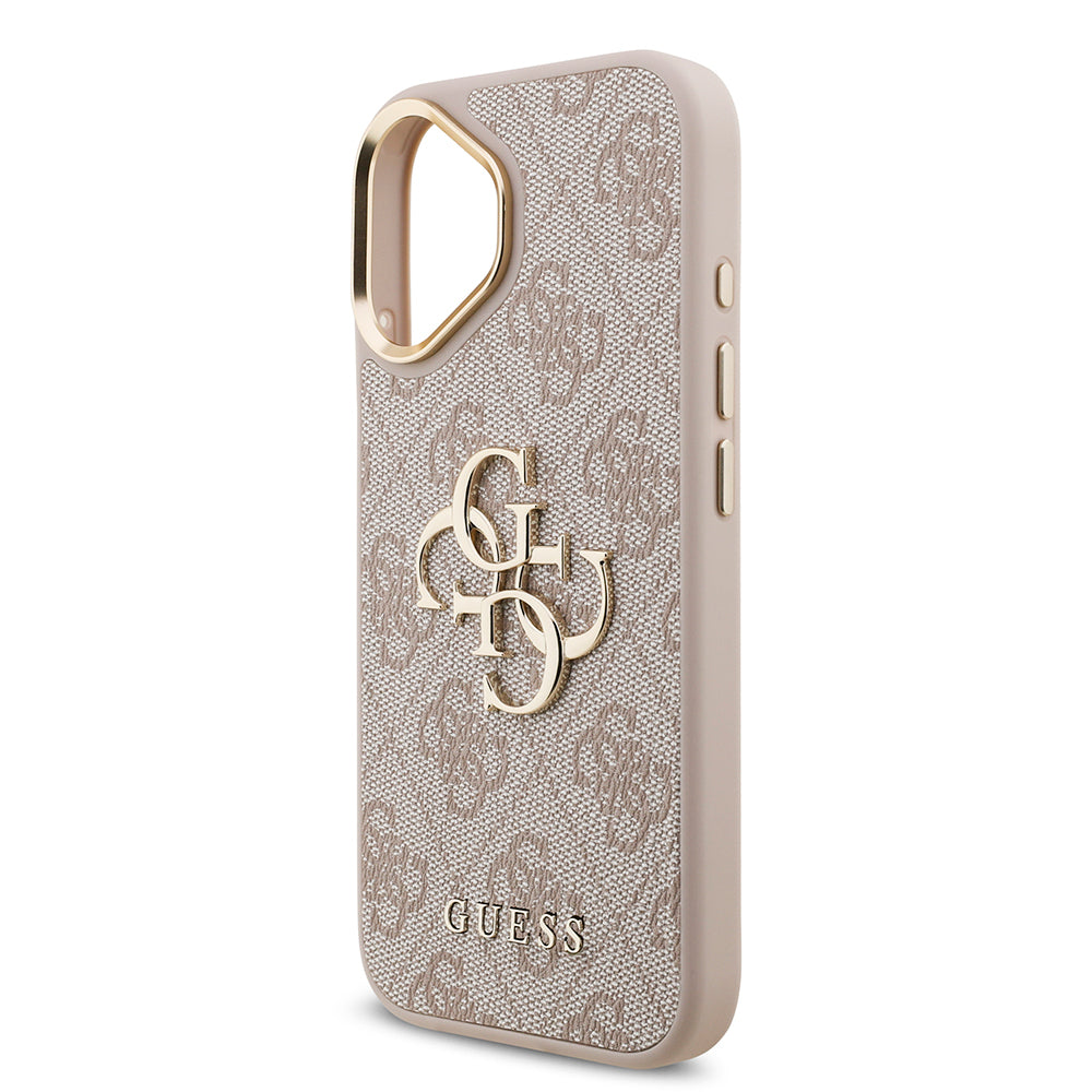 iPhone 17 Kılıf Guess Orjinal Lisanslı 4G Büyük Metal Logolu Kalın Askılı Kılıf