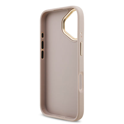 iPhone 17 Kılıf Guess Orjinal Lisanslı 4G Büyük Metal Logolu Kalın Askılı Kılıf