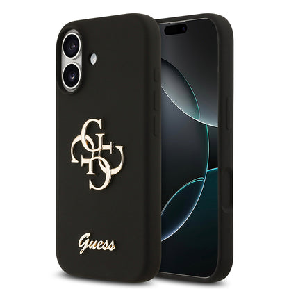 iPhone 17 Kılıf Guess Orjinal Lisanslı Grained Yazı Logolu Kılıf