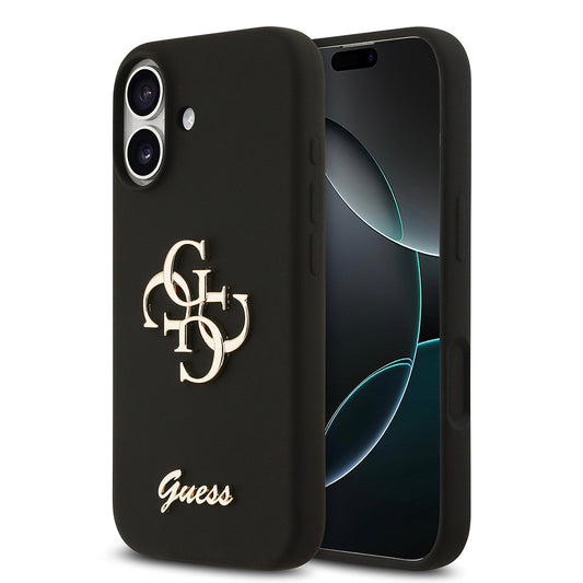 iPhone 17 Kılıf Guess Orjinal Lisanslı Grained Yazı Logolu Kılıf