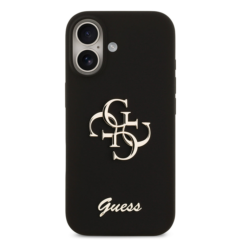 iPhone 17 Kılıf Guess Orjinal Lisanslı Grained Yazı Logolu Kılıf