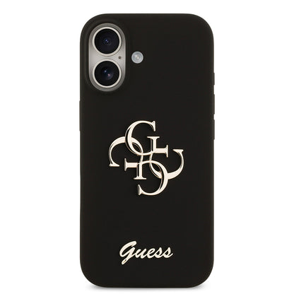iPhone 17 Kılıf Guess Orjinal Lisanslı Grained Yazı Logolu Kılıf