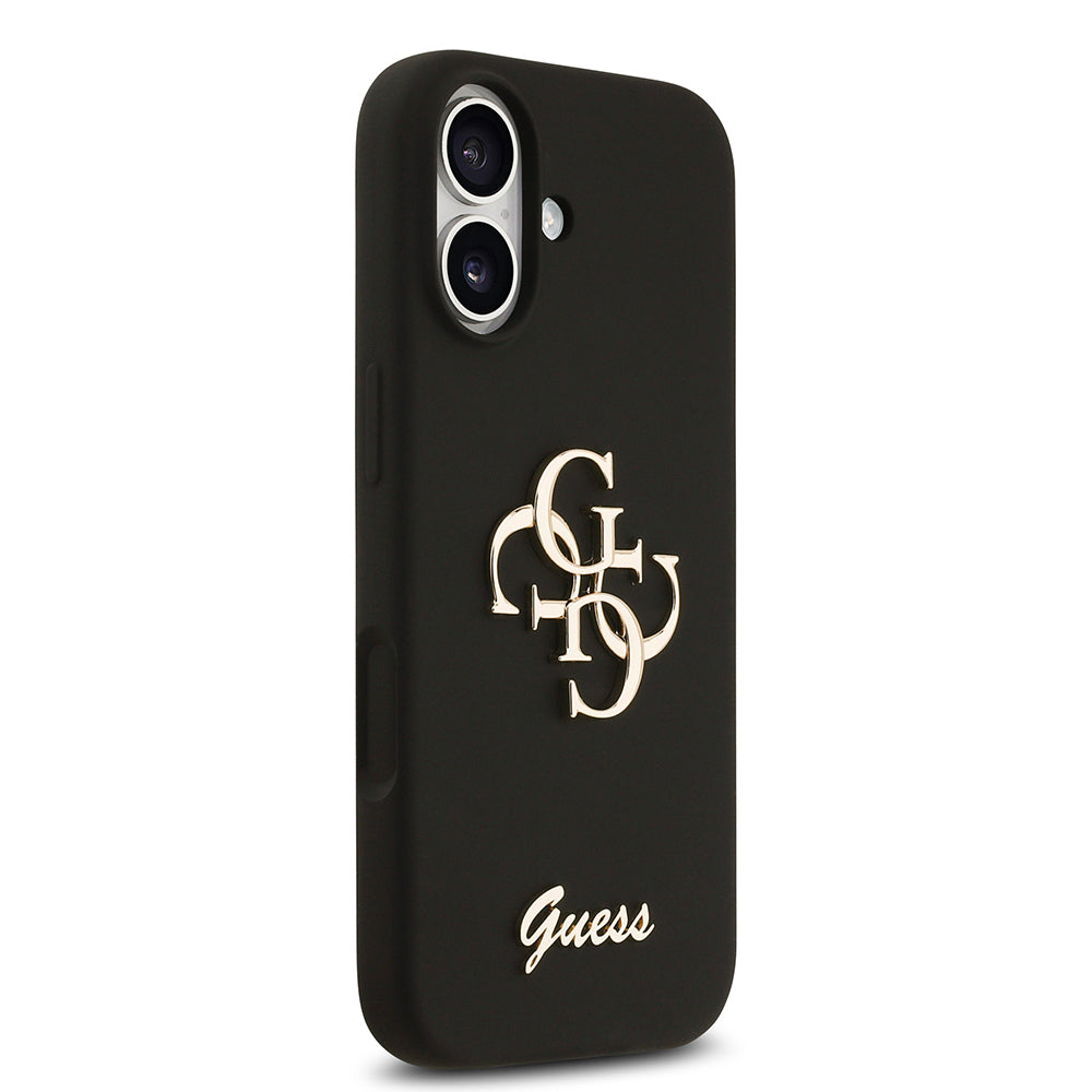 iPhone 17 Kılıf Guess Orjinal Lisanslı Grained Yazı Logolu Kılıf