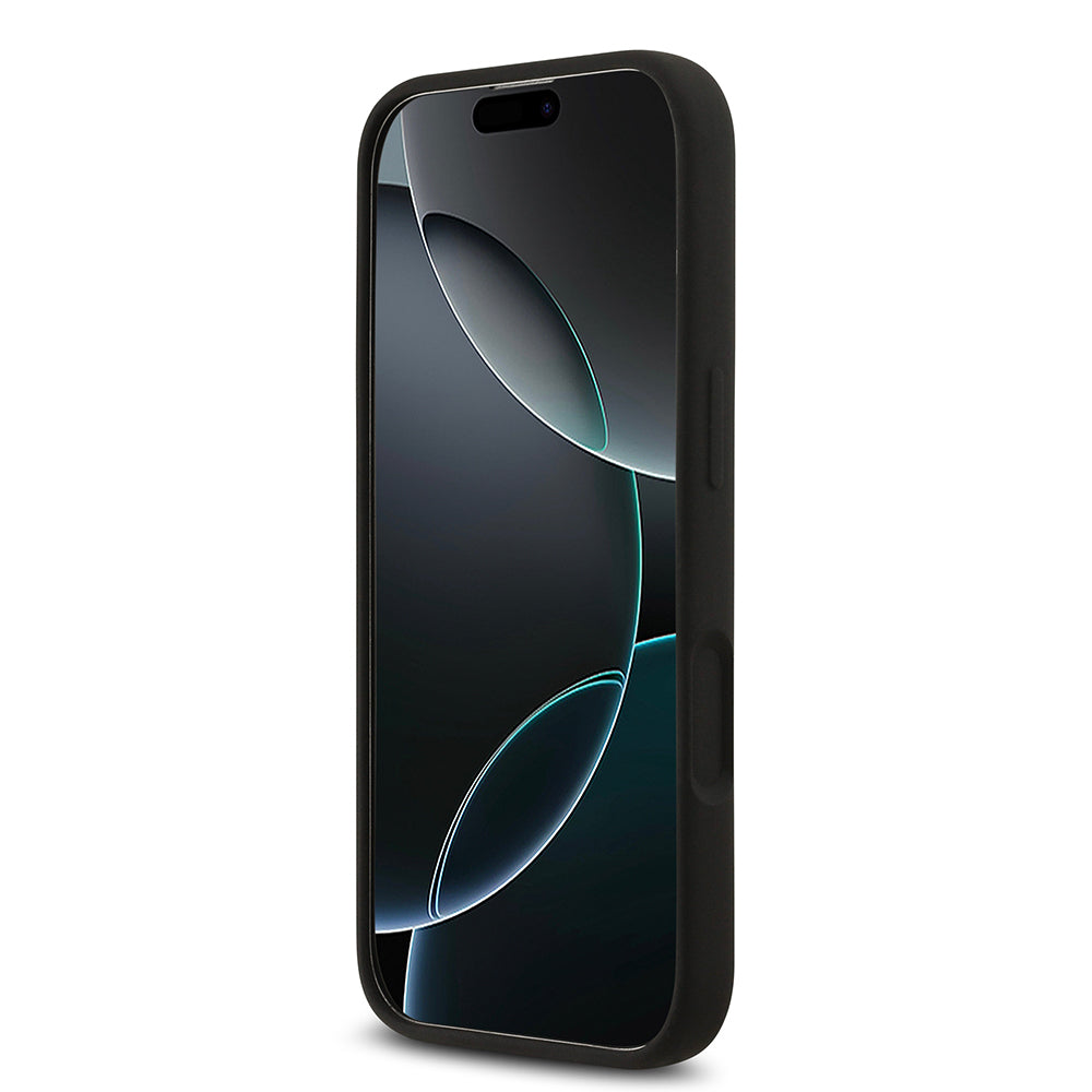 iPhone 17 Kılıf Guess Orjinal Lisanslı Grained Yazı Logolu Kılıf