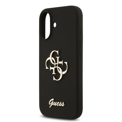 iPhone 17 Kılıf Guess Orjinal Lisanslı Grained Yazı Logolu Kılıf