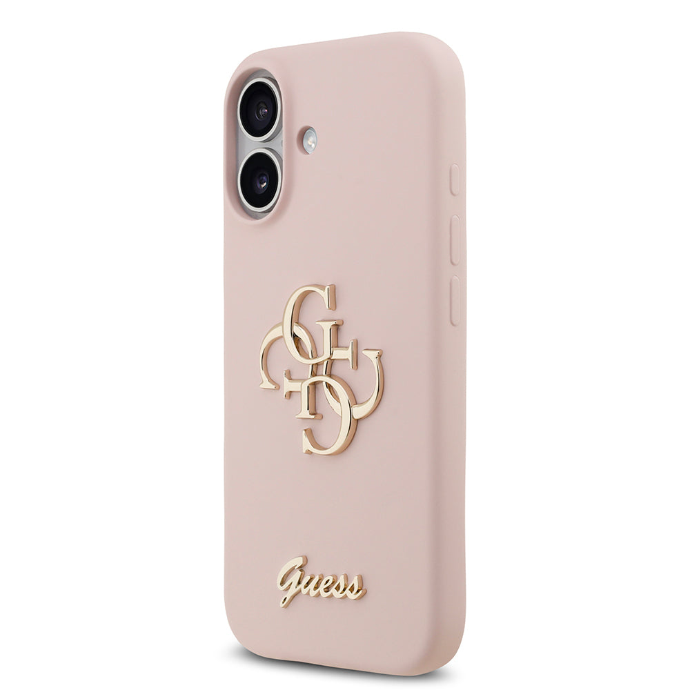 iPhone 17 Kılıf Guess Orjinal Lisanslı Grained Yazı Logolu Kılıf