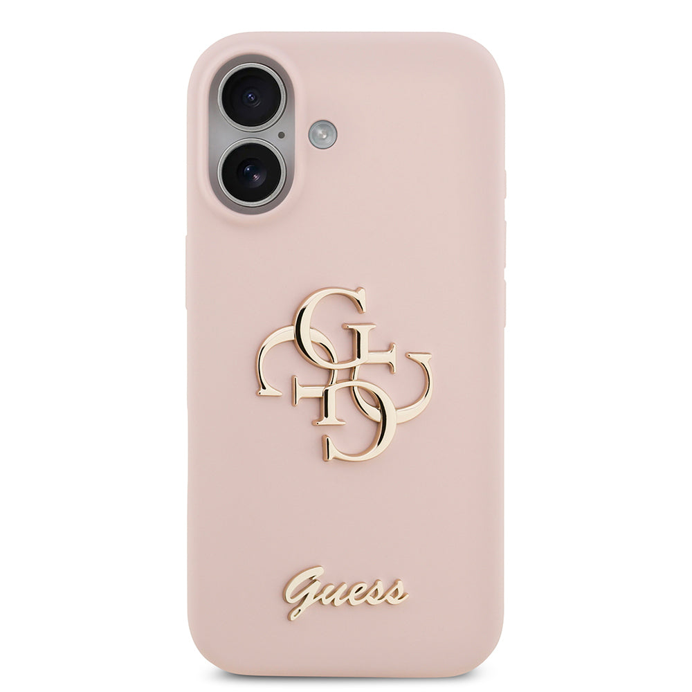 iPhone 17 Kılıf Guess Orjinal Lisanslı Grained Yazı Logolu Kılıf
