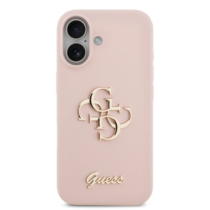 iPhone 17 Kılıf Guess Orjinal Lisanslı Grained Yazı Logolu Kılıf