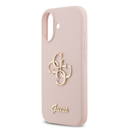iPhone 17 Kılıf Guess Orjinal Lisanslı Grained Yazı Logolu Kılıf