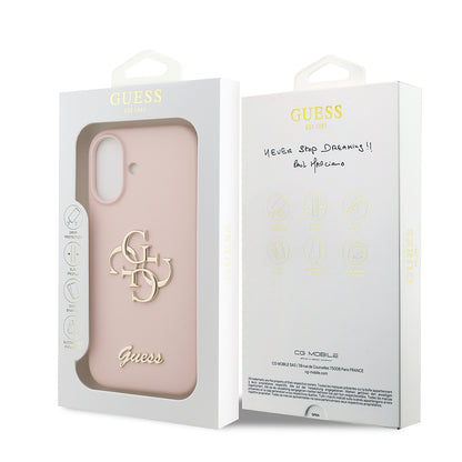 iPhone 17 Kılıf Guess Orjinal Lisanslı Grained Yazı Logolu Kılıf