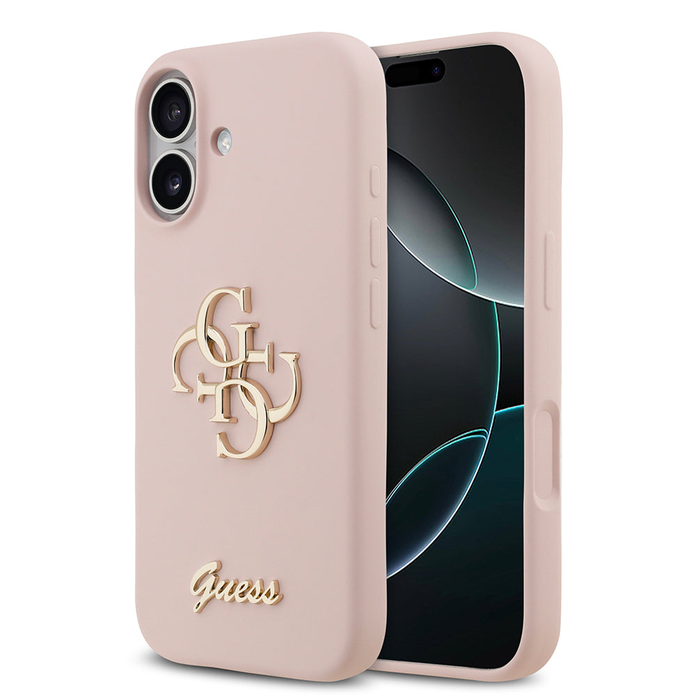 iPhone 17 Kılıf Guess Orjinal Lisanslı Grained Yazı Logolu Kılıf