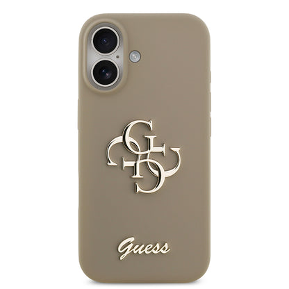 iPhone 17 Kılıf Guess Orjinal Lisanslı Grained Yazı Logolu Kılıf