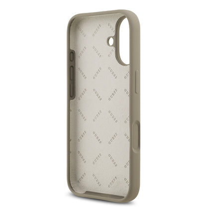 iPhone 17 Kılıf Guess Orjinal Lisanslı Grained Yazı Logolu Kılıf