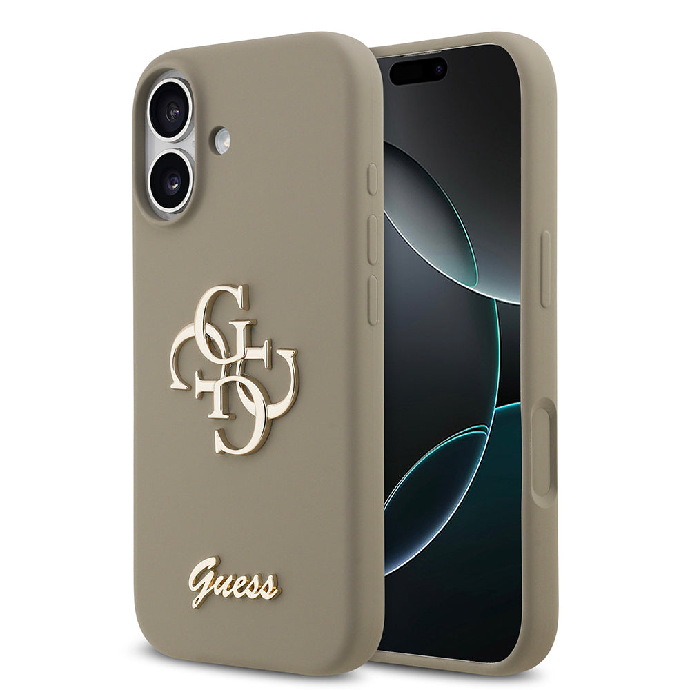 iPhone 17 Kılıf Guess Orjinal Lisanslı Grained Yazı Logolu Kılıf