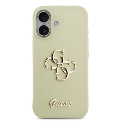 iPhone 17 Kılıf Guess Orjinal Lisanslı Grained Yazı Logolu Kılıf