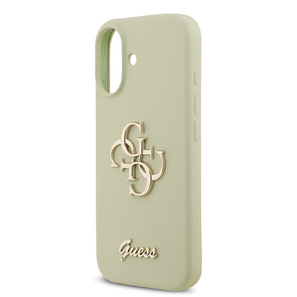 iPhone 17 Kılıf Guess Orjinal Lisanslı Grained Yazı Logolu Kılıf