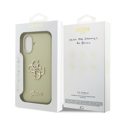 iPhone 17 Kılıf Guess Orjinal Lisanslı Grained Yazı Logolu Kılıf