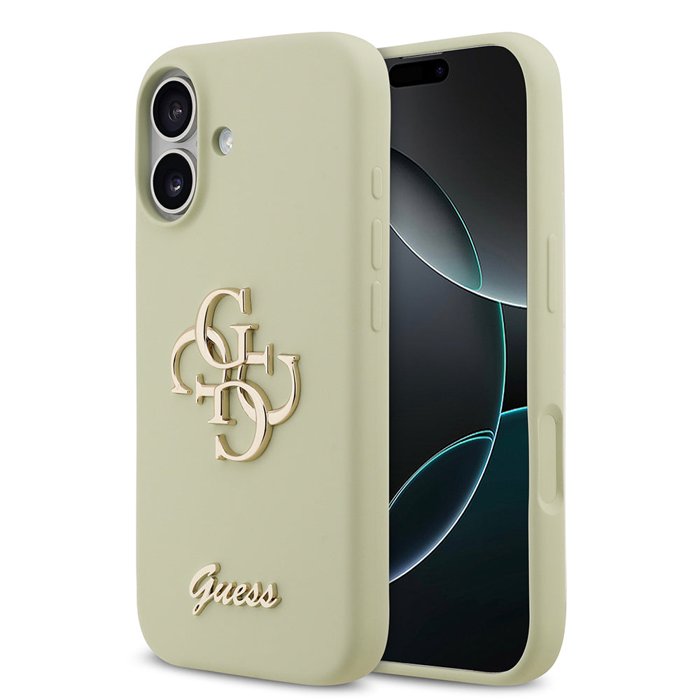 iPhone 17 Kılıf Guess Orjinal Lisanslı Grained Yazı Logolu Kılıf