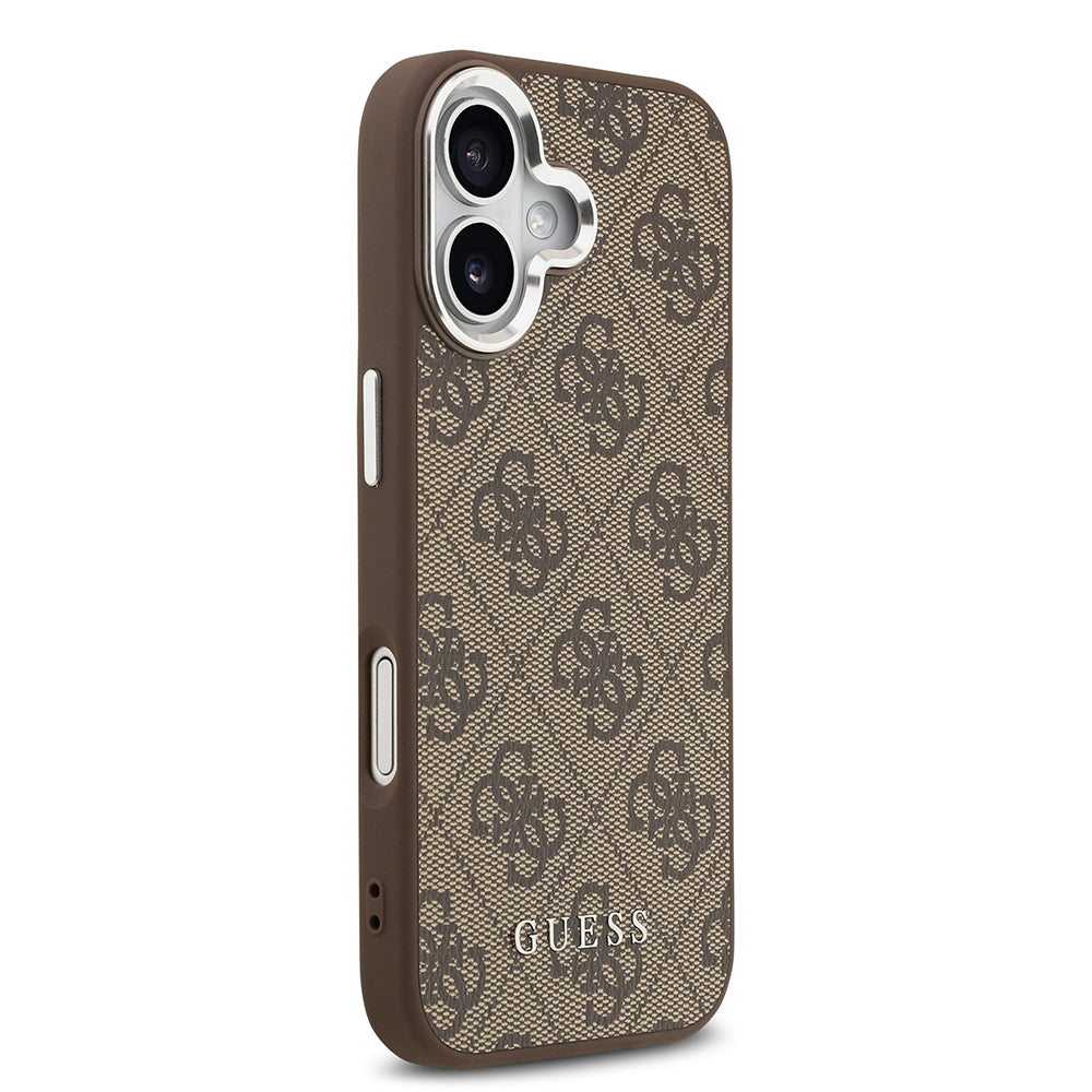 iPhone 17 Kılıf Guess Orjinal Lisanslı M-safe Şarj Özellikli 4G Klasik Yazı Logolu Kılıf