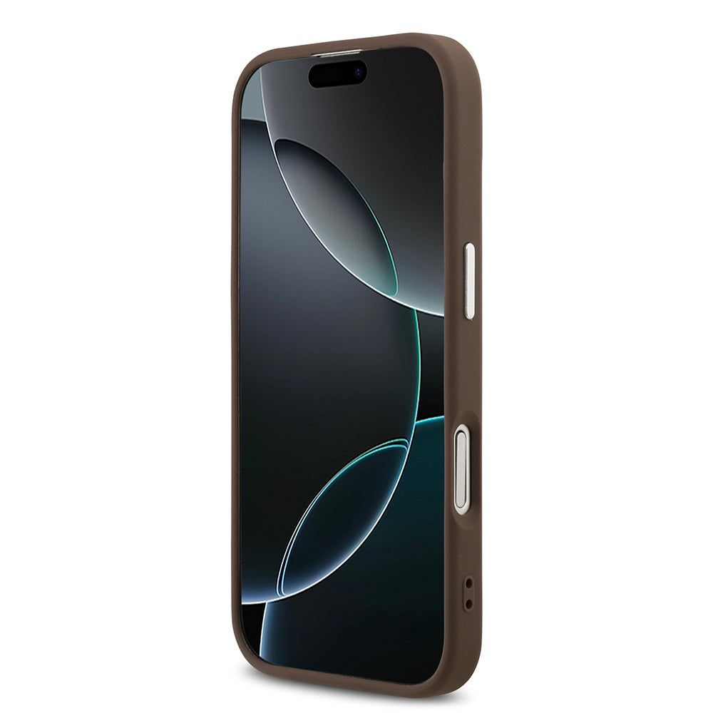 iPhone 17 Kılıf Guess Orjinal Lisanslı M-safe Şarj Özellikli 4G Klasik Yazı Logolu Kılıf