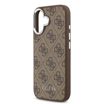 iPhone 17 Kılıf Guess Orjinal Lisanslı M-safe Şarj Özellikli 4G Klasik Yazı Logolu Kılıf