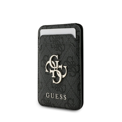 iPhone 17 Kılıf Guess Orjinal Lisanslı M-safe Şarj Özellikli 4G Metal Büyük Logolu Kartlıklı Kılıf