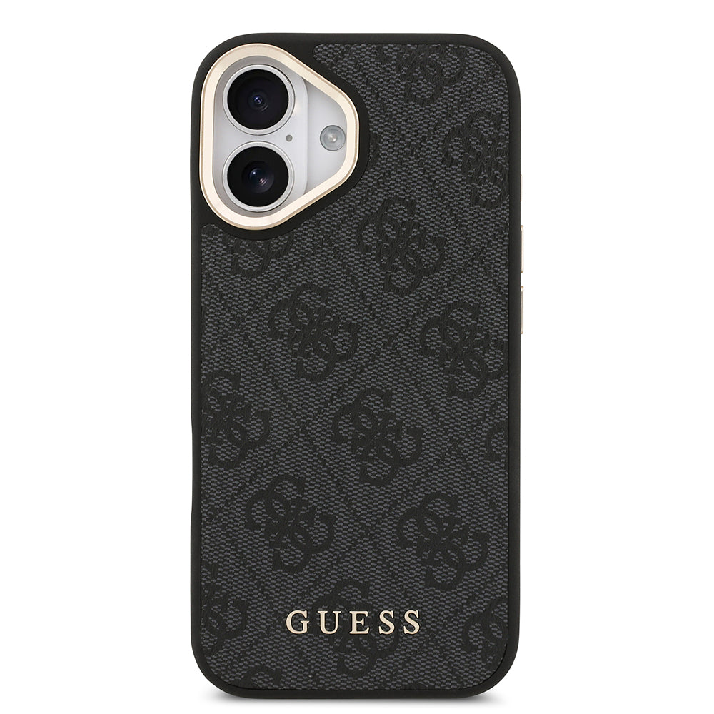 iPhone 17 Kılıf Guess Orjinal Lisanslı M-safe Şarj Özellikli Askılı ve 4G Logo Kartlıklı Kılıf