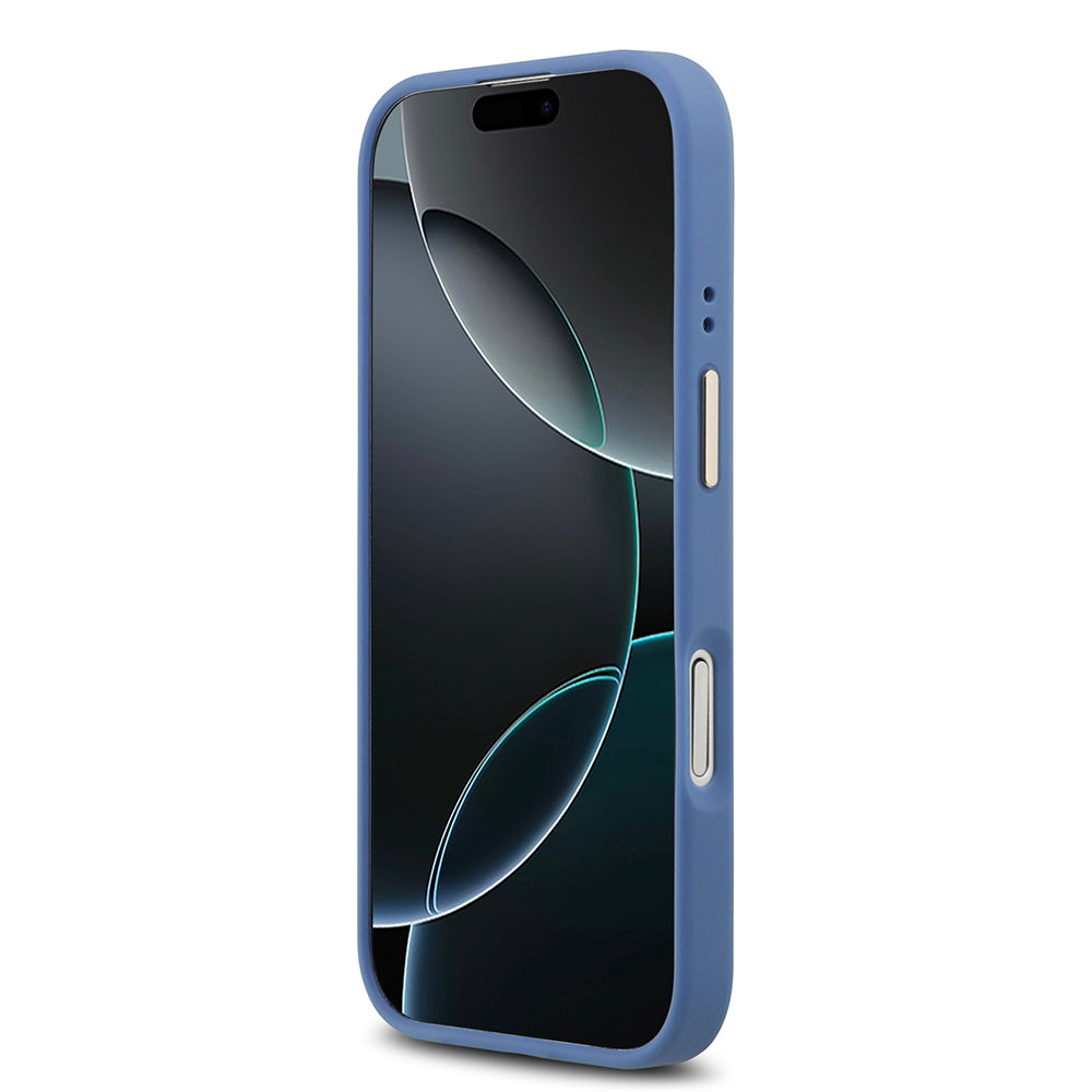 iPhone 17 Kılıf Guess Orjinal Lisanslı M-safe Şarj Özellikli Gold Metal Kamera Çerçeveli PU Deri 4G Desenli Yazı Logolu Kılıf