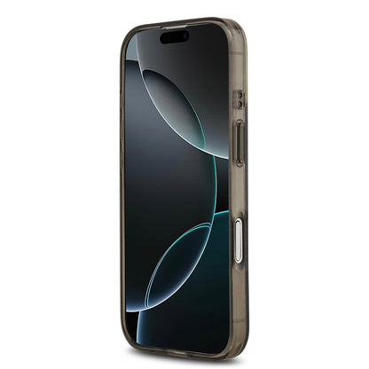 iPhone 17 Kılıf Guess Orjinal Lisanslı M-safe Şarj Özellikli IML Peony ve 4G Desenli Klasik Logolu Kılıf