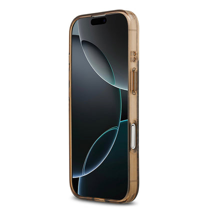 iPhone 17 Kılıf Guess Orjinal Lisanslı M-safe Şarj Özellikli IML Peony ve 4G Desenli Klasik Logolu Kılıf