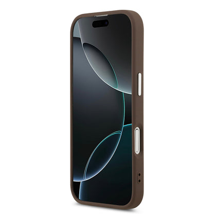 iPhone 17 Kılıf Guess Orjinal Lisanslı M-safe Şarj Özellikli Klasik Yazı Logolu PU Deri Kılıf