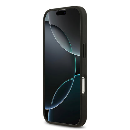 iPhone 17 Kılıf Guess Orjinal Lisanslı M-safe Şarj Özellikli Yazı Logolu Circle Classic Kılıf