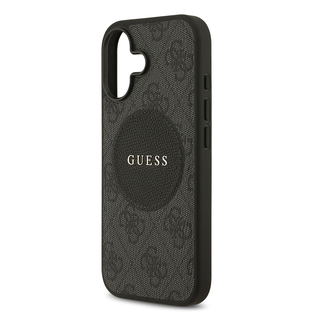 iPhone 17 Kılıf Guess Orjinal Lisanslı M-safe Şarj Özellikli Yazı Logolu Circle Classic Kılıf