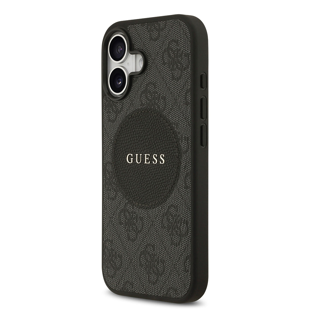 iPhone 17 Kılıf Guess Orjinal Lisanslı M-safe Şarj Özellikli Yazı Logolu Circle Classic Kılıf