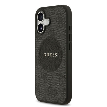 iPhone 17 Kılıf Guess Orjinal Lisanslı M-safe Şarj Özellikli Yazı Logolu Circle Classic Kılıf