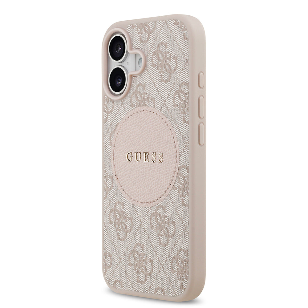 iPhone 17 Kılıf Guess Orjinal Lisanslı M-safe Şarj Özellikli Yazı Logolu Circle Classic Kılıf