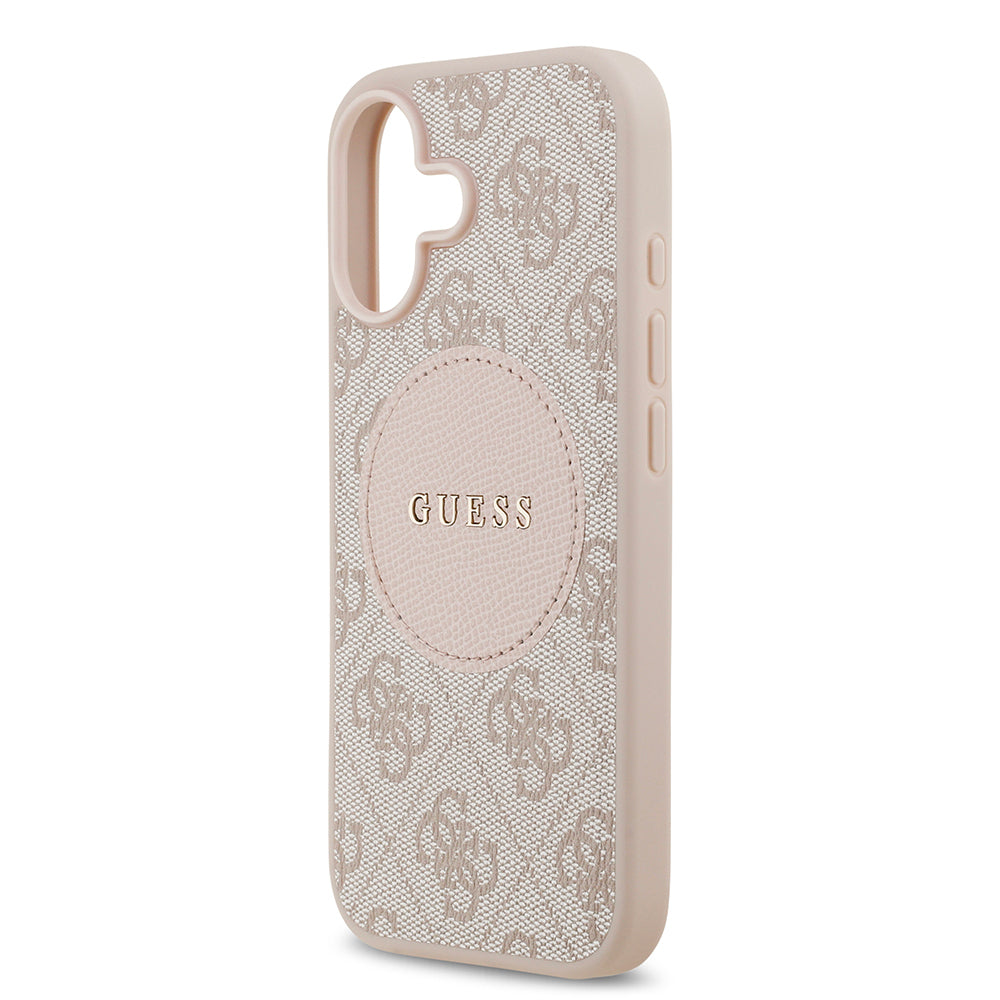 iPhone 17 Kılıf Guess Orjinal Lisanslı M-safe Şarj Özellikli Yazı Logolu Circle Classic Kılıf